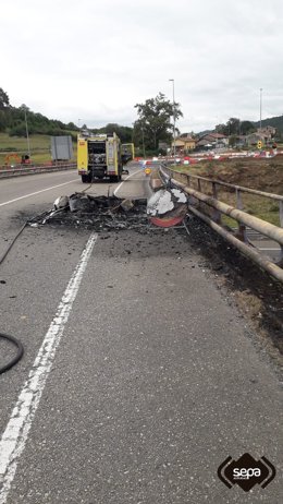 Incendio en una caravana