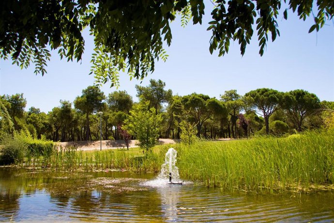 Parque con agua regenerada en la Comunidad de Madrid