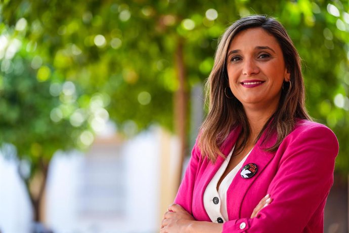 La vicesecretaria general del PSOE-A y portavoz del Grupo Socialista en el Parlamento andaluz, María Márquez, en una entrevista concedida a Europa Press.