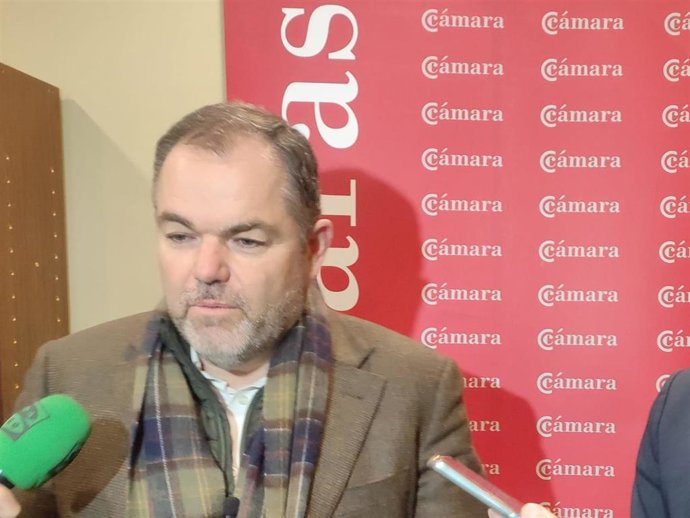 Archivo - El presidente de la Cámara de Comercio de Oviedo, Carlos Paniceres