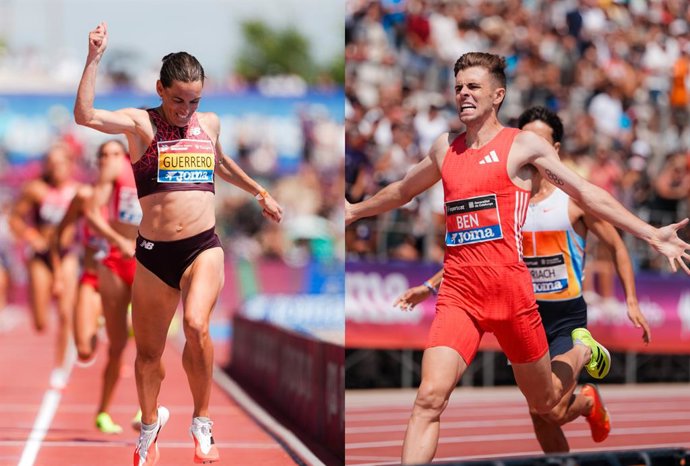 Esther Guerrero e Adrián Ben são os campeões espanhóis dos 1.500 m