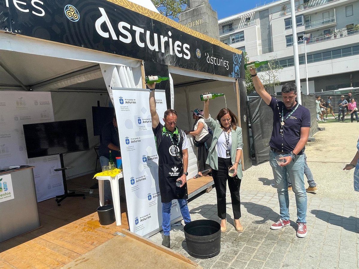 Asturias promociona los Alimentos del Paraíso Natural, la cultura sidrera y la música asturiana en Lorient