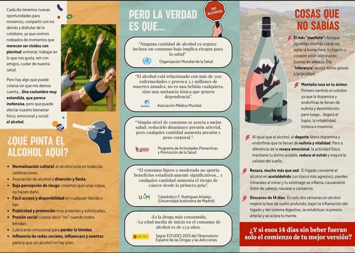 Uno de los folletos de la campaña.