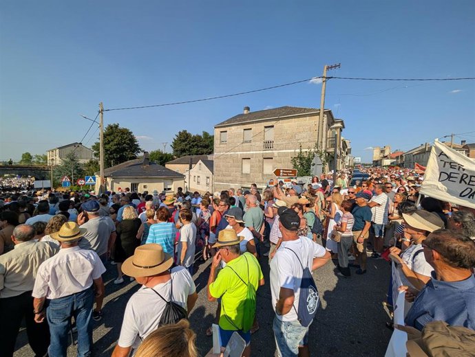 Manifestación en A Gudiña
