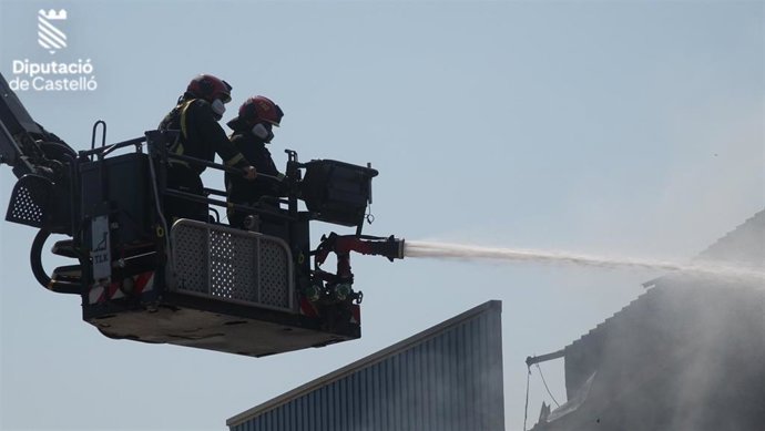 Incendio industrial en Vinaròs