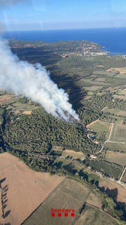 Una imatge de l'incendi