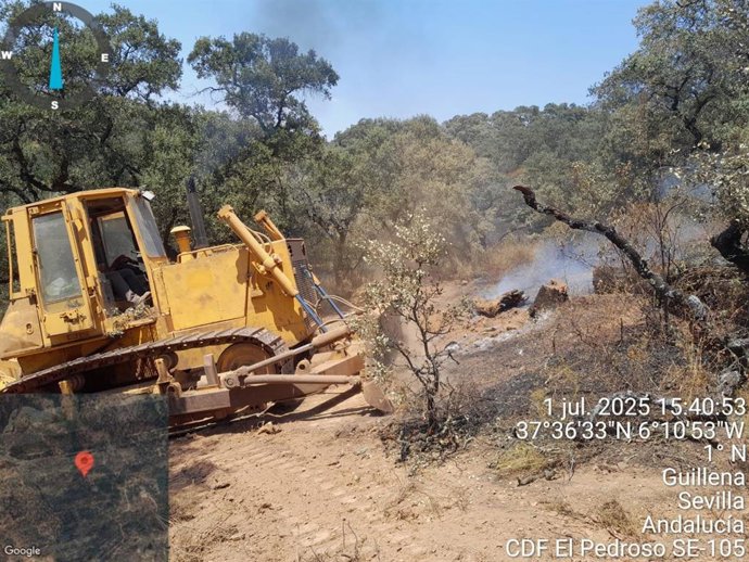 Archivo - Desactivada la fase de emergencia nivel 1 y estabilizado el incendio en El Garrobo (imagen de archivo).