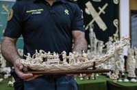 Golpe al tráfico de marfil: intervenidas 127 piezas de elefantes asiáticos y africanos en Valencia