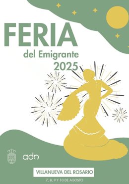 Cartel de la Feria del Emigrante de Villanueva del Rosario.