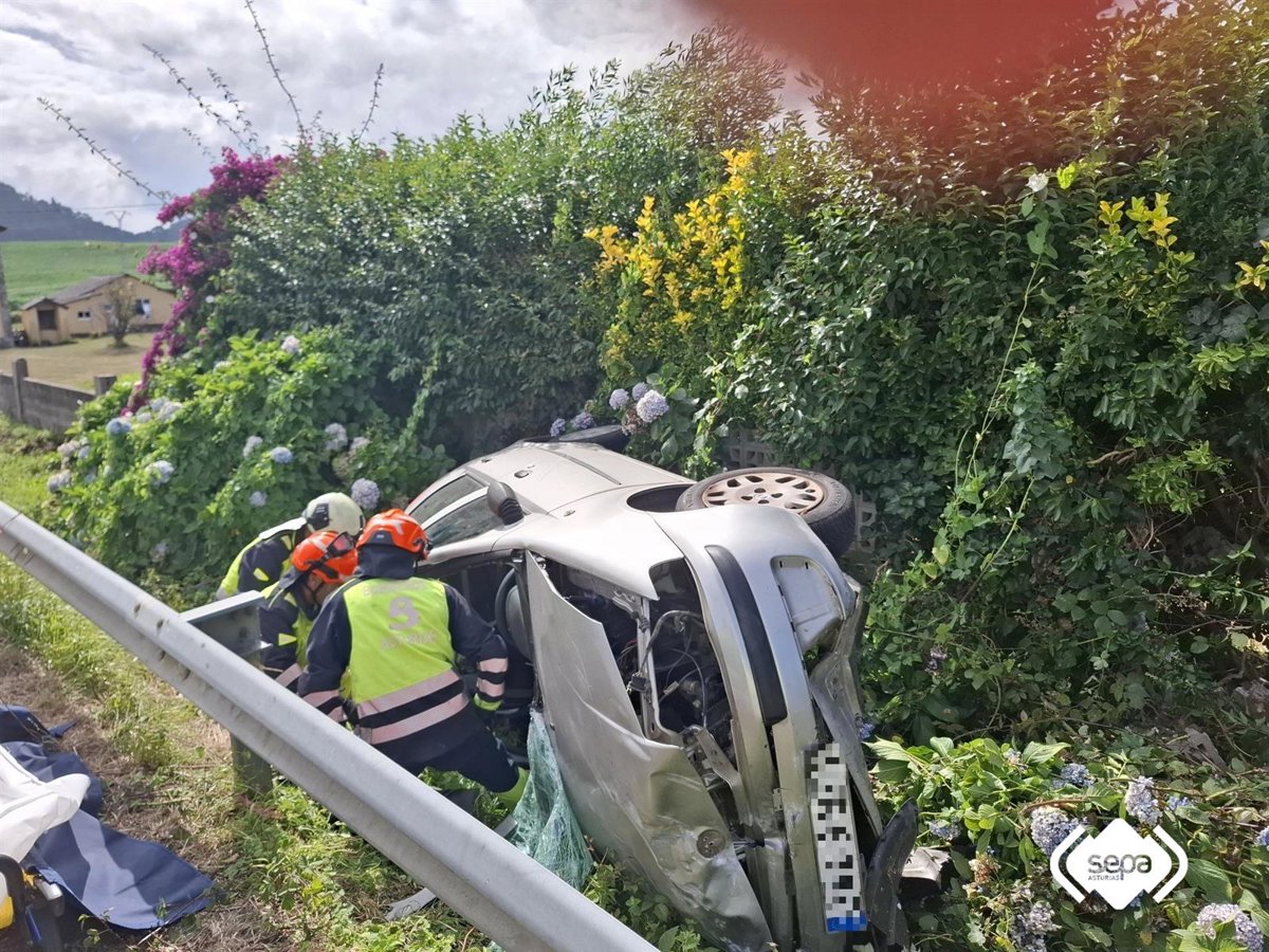 Una fallecida y 16 heridos, catorce leves, en los 35 accidentes registrados el fin de semana en Asturias
