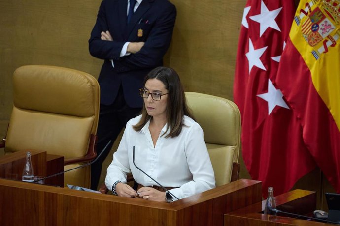 Archivo - La vicepresidenta primera de la Asamblea de Madrid, Ana Millán Arroyo.