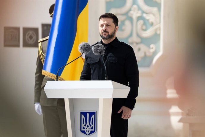 Archivo - Arquivo - Presidente ucraniano Volodimir Zelenski
