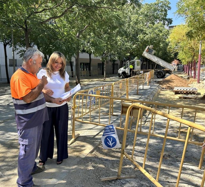 Obras de remodelación del Parque Ofelia Nieto.