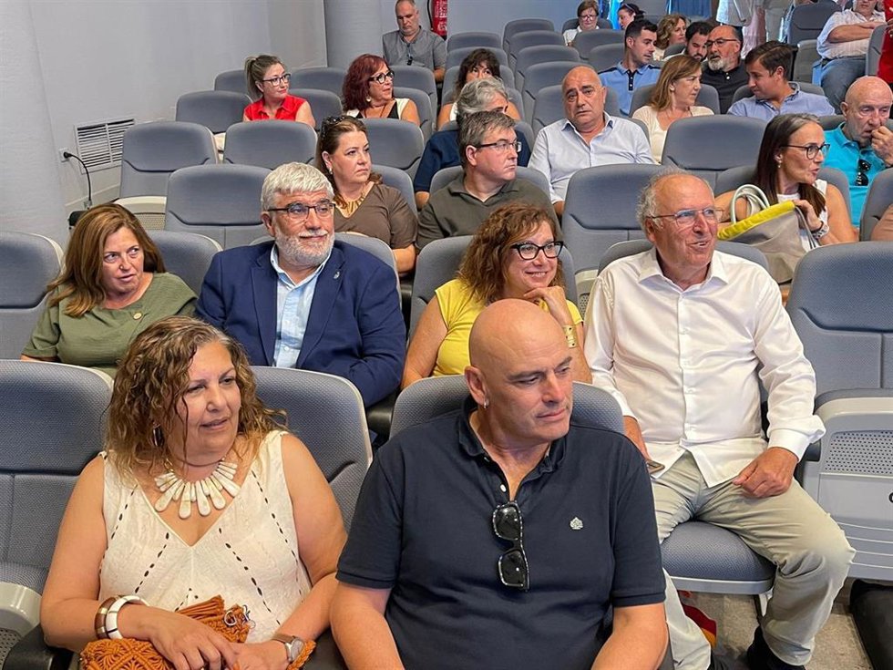 El secretario general de la Agrupación Municipal Socialista de Gijón, Monchu García, asiste en la Fidma a la presentación de la estrategia Blue Growth de la Autoridad de Vigo, en el marco del Día de la Economía Social de Asturias - ASATA.