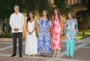 Los Reyes, la princesa Leonor, la infanta Sofía y la reina Sofía reciben a la sociedad balear en Marivent