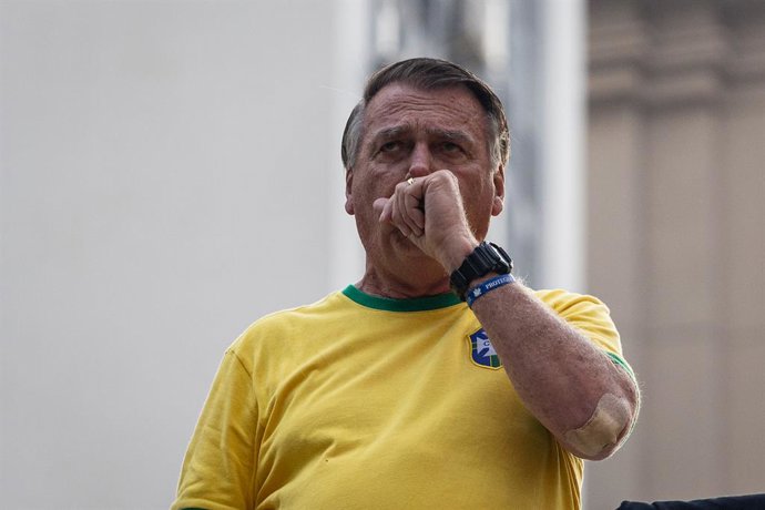 Archivo - Arquivo - O ex-presidente do Brasil Jair Bolsonaro