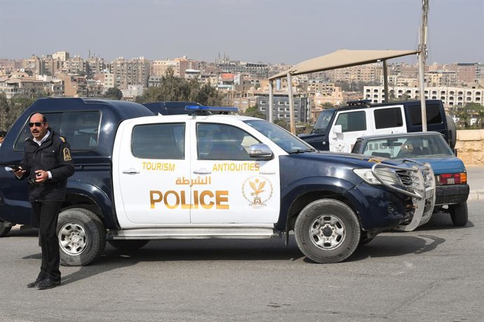 Archivo - Imagen de archivo de un vehículo de la Policía de Egipto.