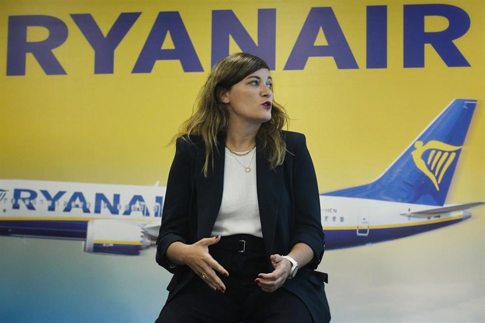 Archivo - La country manager de Ryanair en España, Elena Cabrera, durante una rueda de prensa, en las oficinas de la aerolínea a 5 de septiembre de 2024, en Madrid (España).