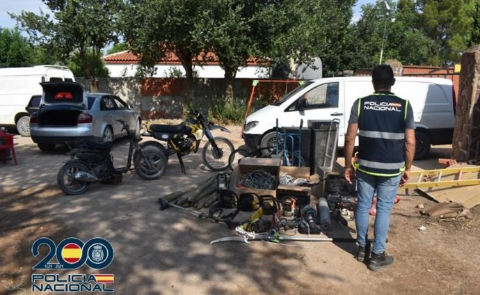 Cableado de cobre robado.