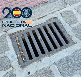 Imbornales del alcantarillado público de Granada.