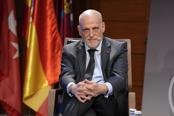 Archivo - Javier Tebas, presidente da LaLiga, durante a Convenção Esportiva ISDE 2025 celebrada no Centro Cultural Galileo em 06 de junho de 2025 em Madri, Espanha.