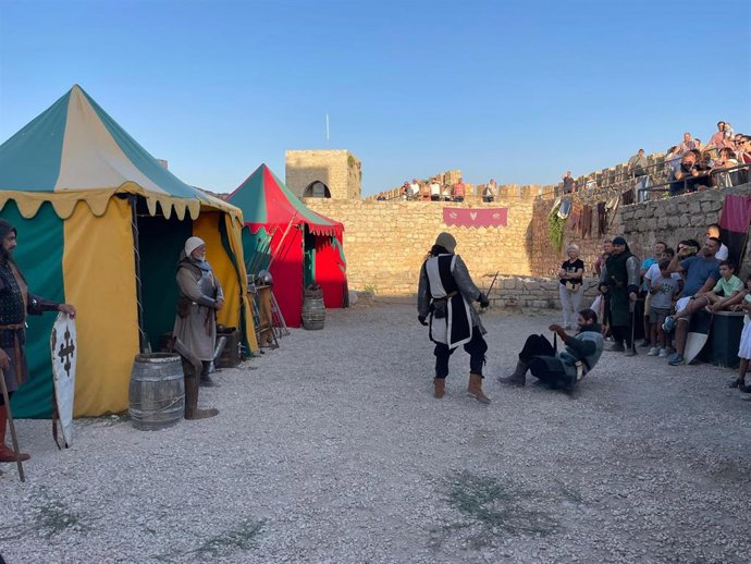 Combate recreado en el Castillo de Santa Catalina