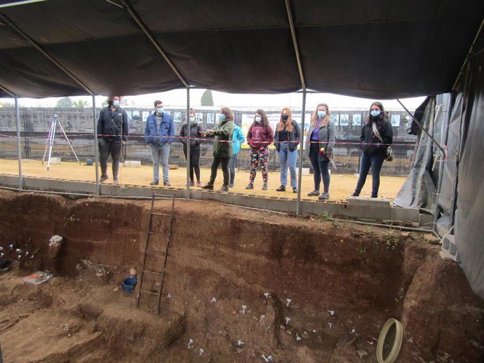 Archivo - Imagen de las visitas a la fosa de Pico Reja, en Sevilla. Foto de archivo.