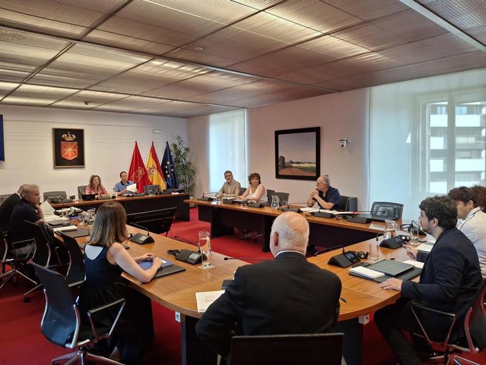 Comisión de investigación en el Parlamento de Navarra sobre las adjudicaciones de obra pública del Gobierno foral.