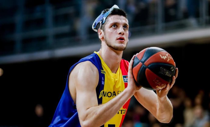 El ala-pívot esloveno Martin Krampelj, nuevo fichaje del Surne Bilbao Basket, en su etapa en el Morabanc Andorra