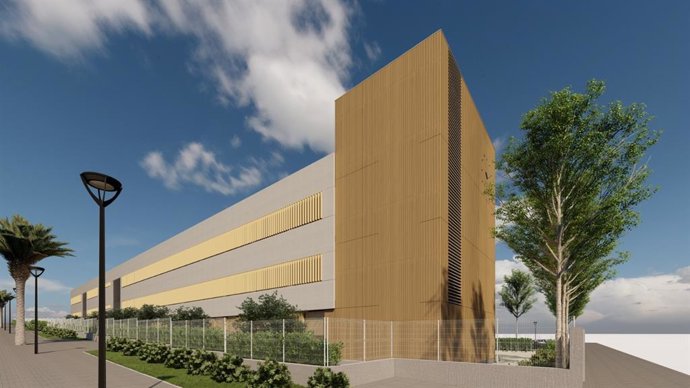 Infografía del nuevo instituto de Málaga, en la zona de Soliva