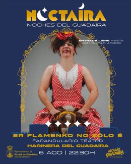 Cartel de 'Er Flamenko no sólo é' de la compañía Farandulario Teatro.