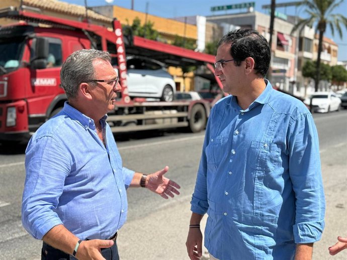 José Manuel Oliva y Martín Torres en El Cuervo de Sevilla.