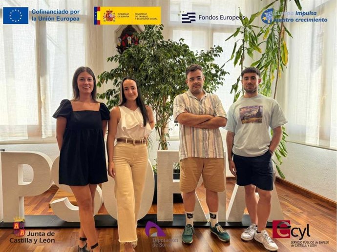 Cuatro jóvenes se suman al equipo de la Diputación de Soria