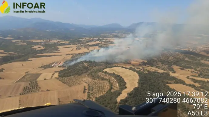 Incendio en Bierge y Abiego