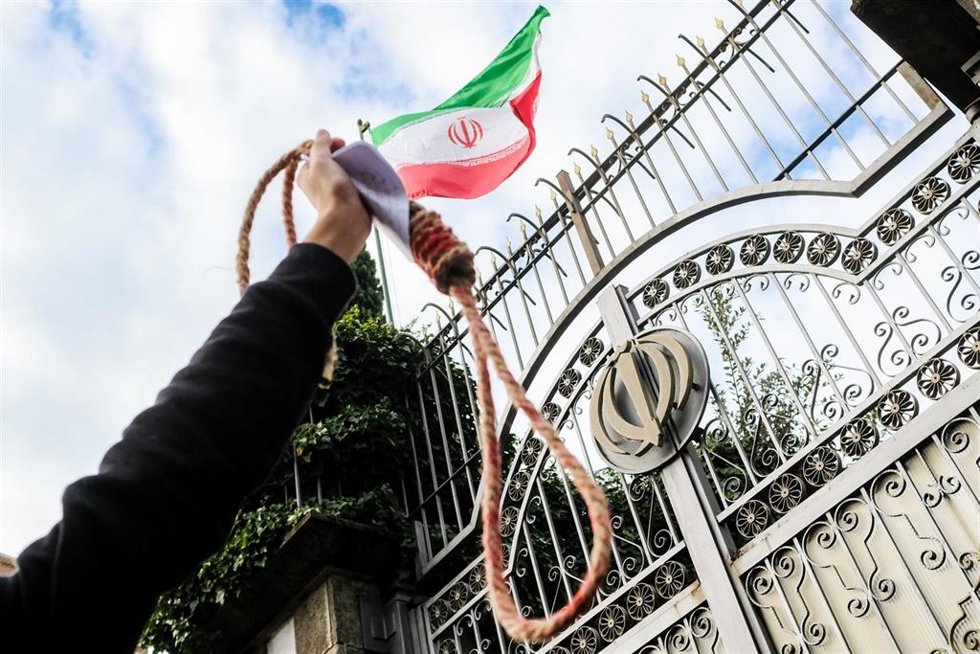 Archivo - Imagen de archivo de una protesta contra las ejecuciones en Irán (Archivo)