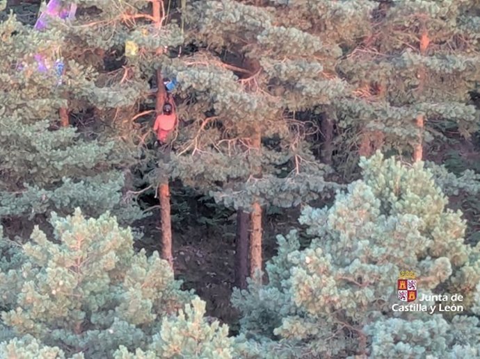 Imagen del rescate facilitada por el 112 de Castilla y León