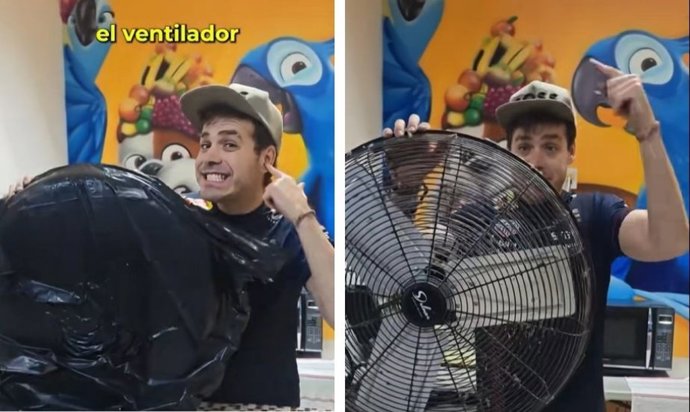 Un químico desmonta el truco viral para limpiar el ventilador con bolsa: "Ni el vinagre ni el bicarbonato actúan"