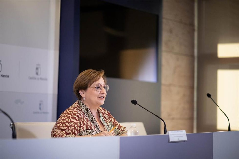 La Viceconsejera De Servicios Y Prestaciones Sociales De Castilla-La Mancha, Guadalupe Martín.