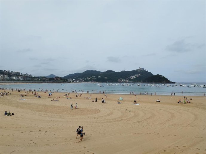 Playa de La Concha en San Sebastián.