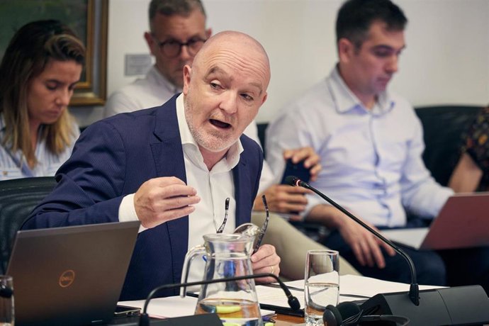 Archivo - El portavoz parlamentario de UPN, Javier Esparza.