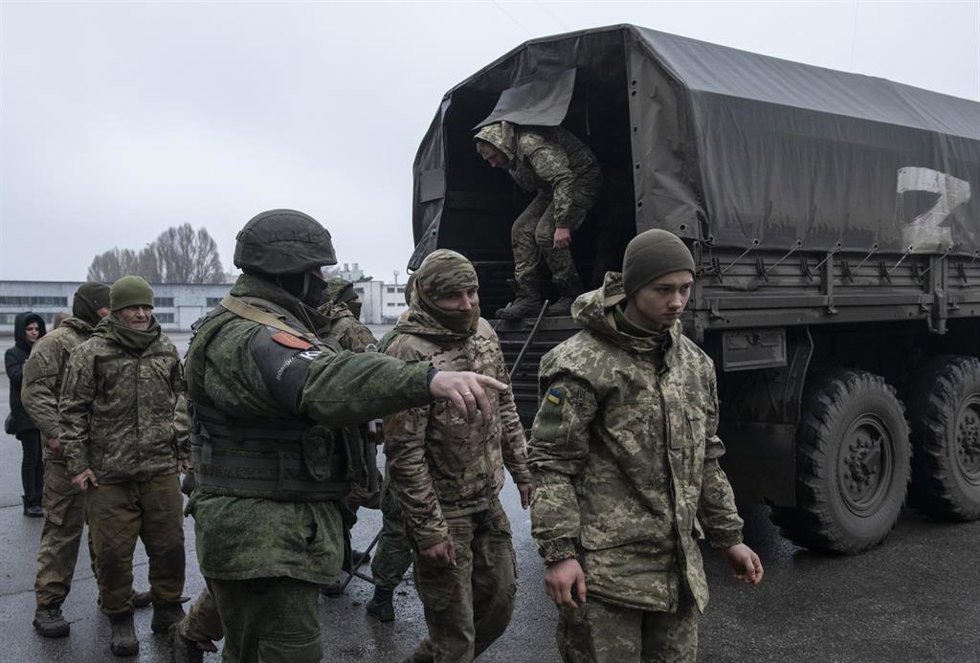 Archivo - Soldados del ejército ucraniano en Lugansk, República Popular de Luhansk.
