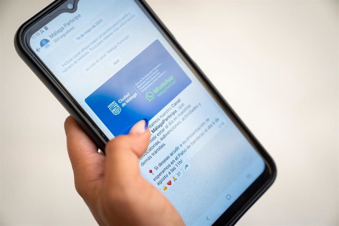 El Ayuntamiento pone en marcha el canal de WhatsApp ‘MálagaParticipa’ para mantener una comunicación ágil, directa y efectiva con el tejido asociativo de la ciudad