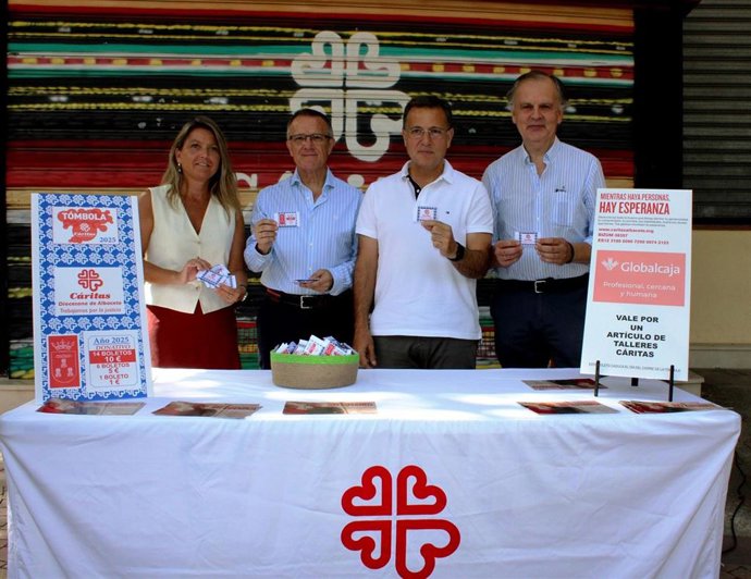 Presentación de la Tómbola de Cáritas.