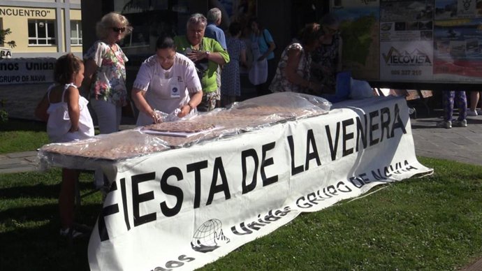 Edición pasada de la fiesta de la Venera en Navia.
