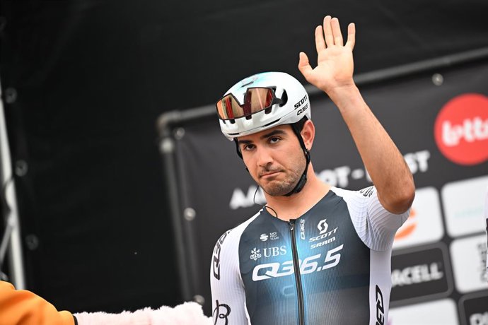 Archivo - June 14, 2025, Diest, Belgium: DIEST, BELGIUM - JUNE 14 : Moschetti Matteo (ITA) of Q36.5 Pro Cycling Team during the 13th edition of Dwars door het Hageland an UCI ProSeries 1.Pro one day cycling road race for Men Elite of 180 km with start in 