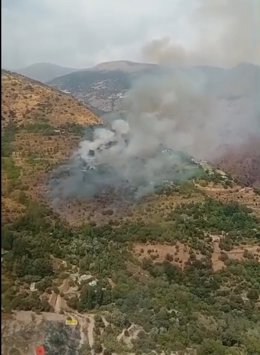 Incendio en Carataunas (Granada).