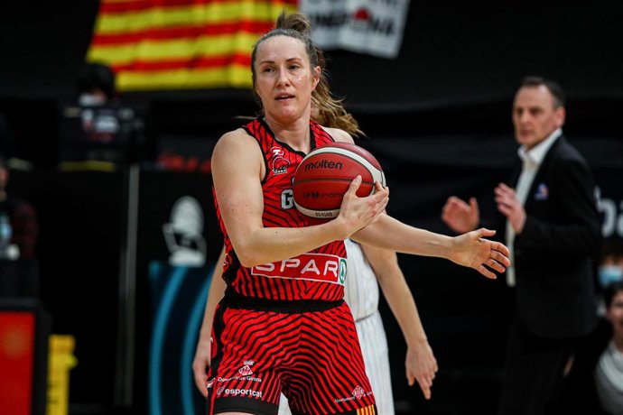 Archivo - Frida Eldebrink, durante su etapa en el Spar Girona.