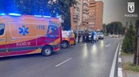 Una moto atropella a una mujer de 71 años en las inmediaciones de un paso de peatones en Moratalaz