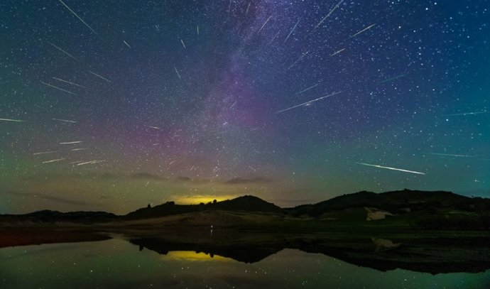 Perseidas registradas do Observatório La Sagra em 2017