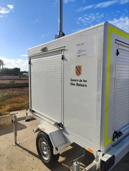 Despliegan en Ibiza una estación de telecomunicaciones con motivo de las fiestas de Sant Ciriac, patrón de la isla.